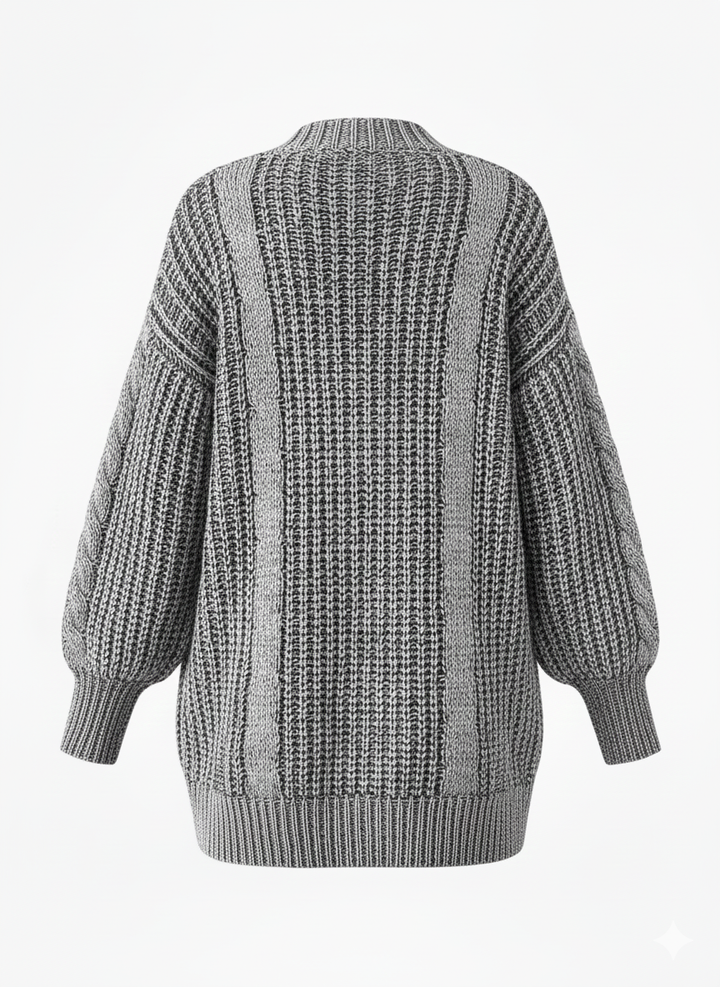 Women’s Cable Knit Long Cardigan