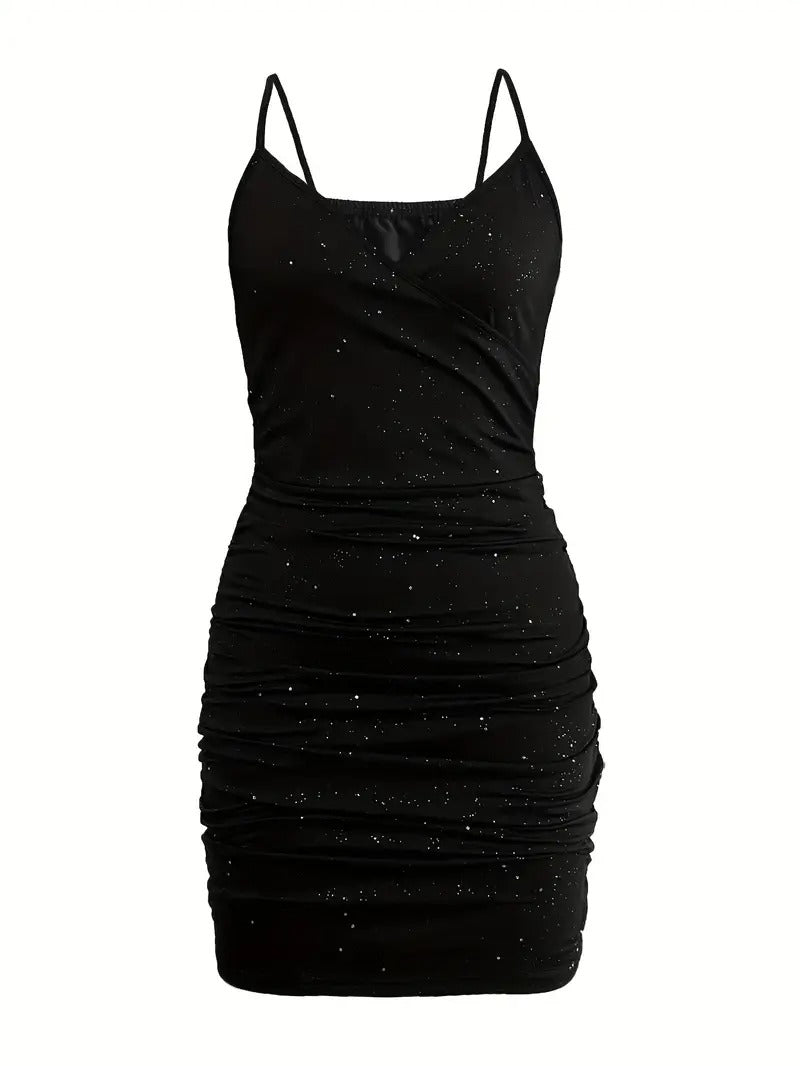 Glitter Mini Dress-Women’s Dresses-Camden Fashion