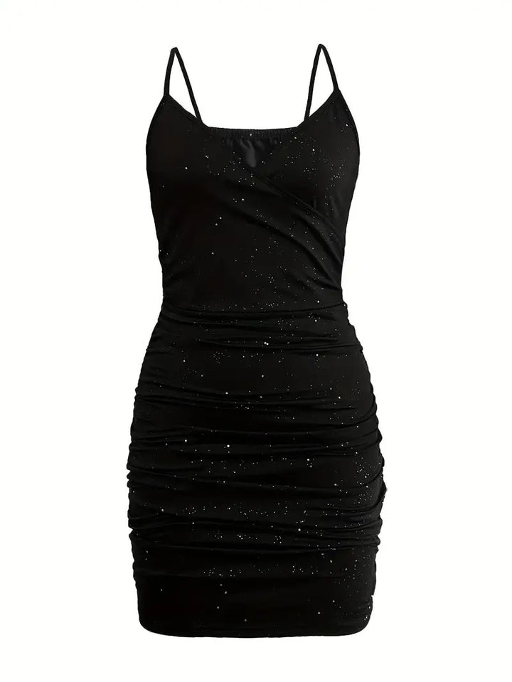Glitter Mini Dress-Women’s Dresses-Camden Fashion
