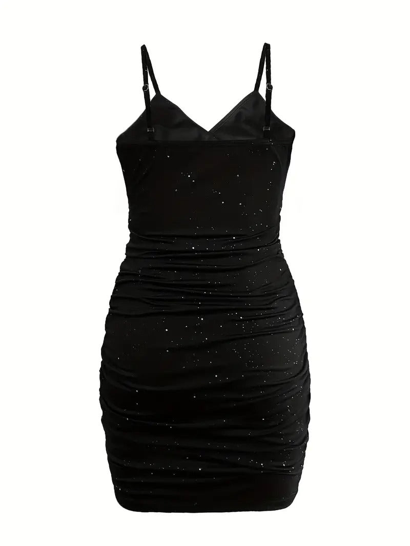 Glitter Mini Dress-Women’s Dresses-Camden Fashion