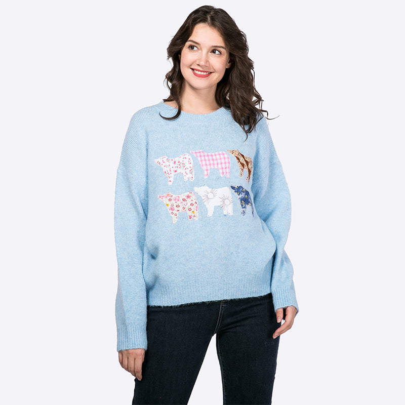Women’s Crew Neck Knitted Jumper