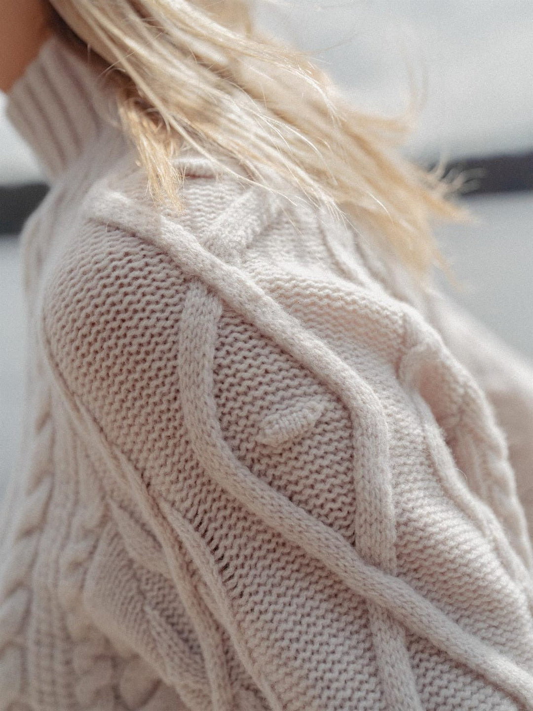 High Neck Knit Jumper for Women-Women Jumpers-Camden Fashion