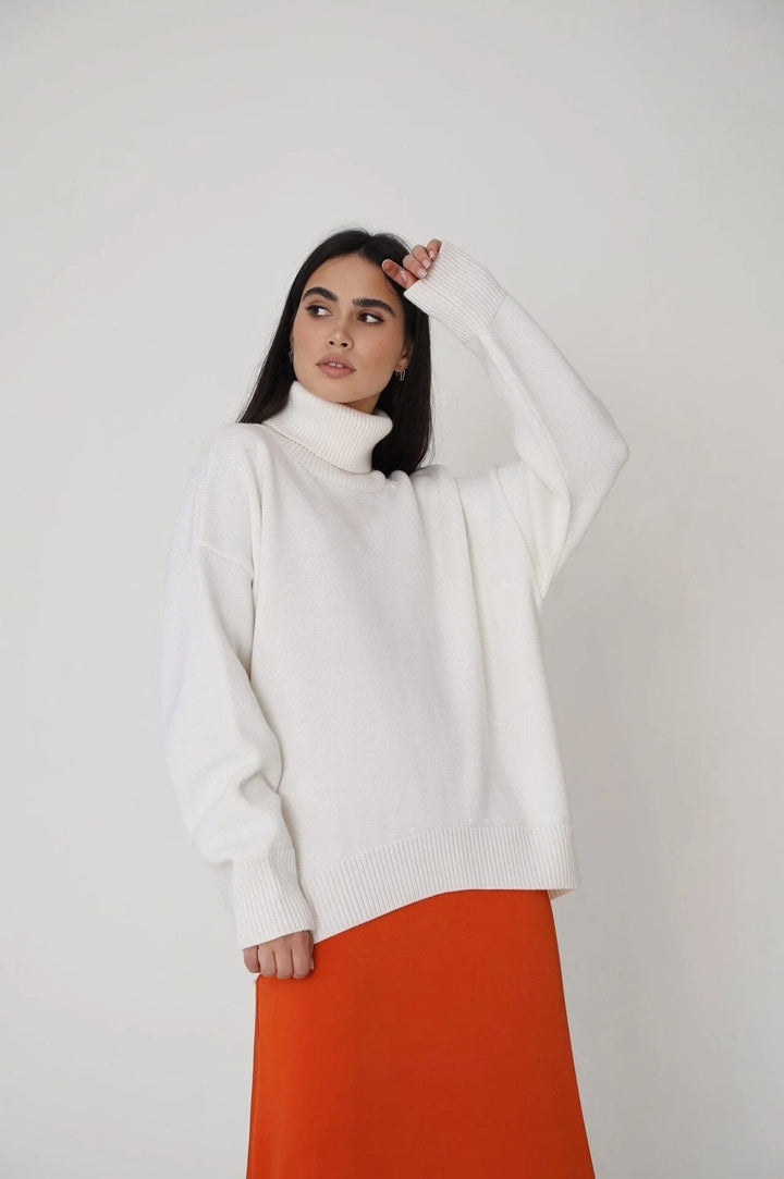 Stylish and Warm Turtleneck Sweater for Women-Sweater & Hoodies-Camden Fashion