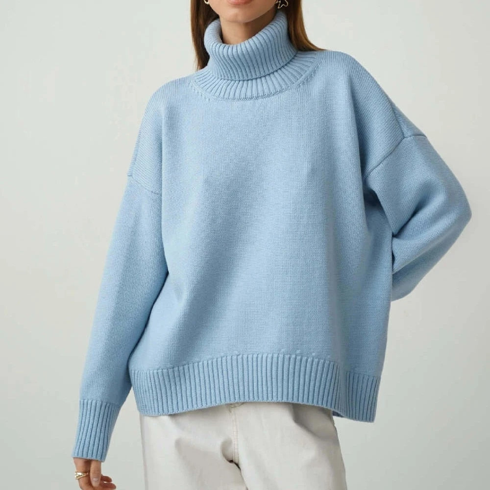 Stylish and Warm Turtleneck Sweater for Women-Sweater & Hoodies-Camden Fashion