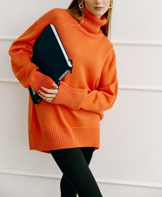 Stylish and Warm Turtleneck Sweater for Women-Sweater & Hoodies-Camden Fashion