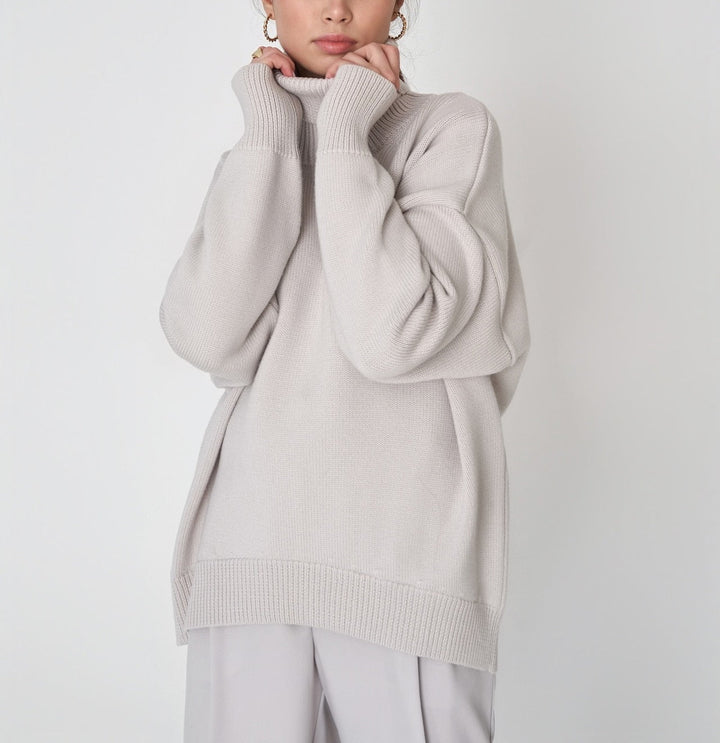 Stylish and Warm Turtleneck Sweater for Women-Sweater & Hoodies-Camden Fashion