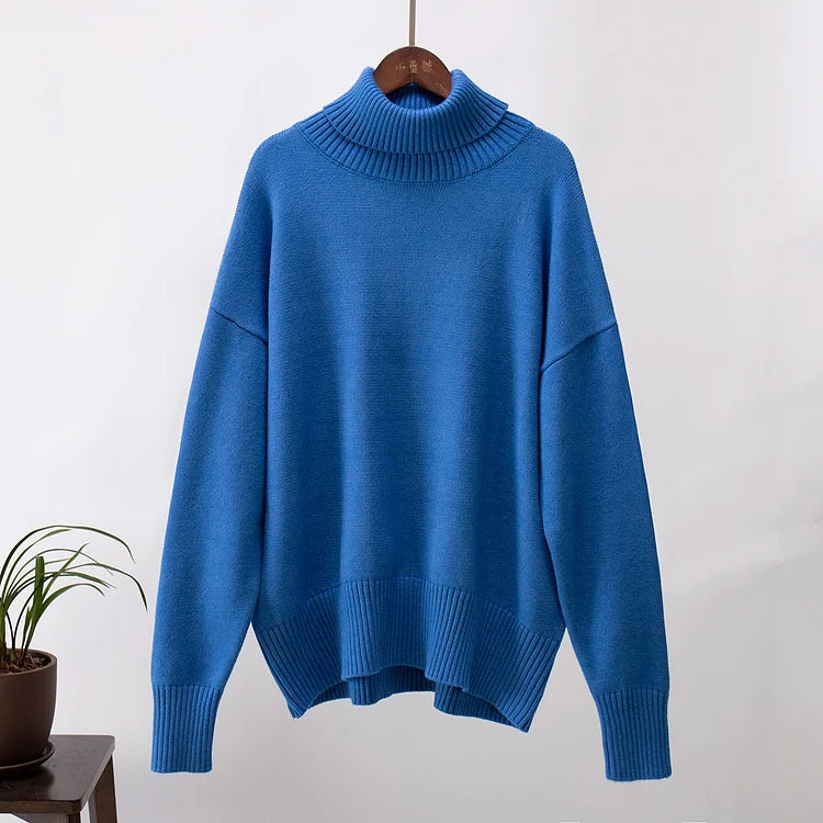 Stylish and Warm Turtleneck Sweater for Women-Sweater & Hoodies-Camden Fashion