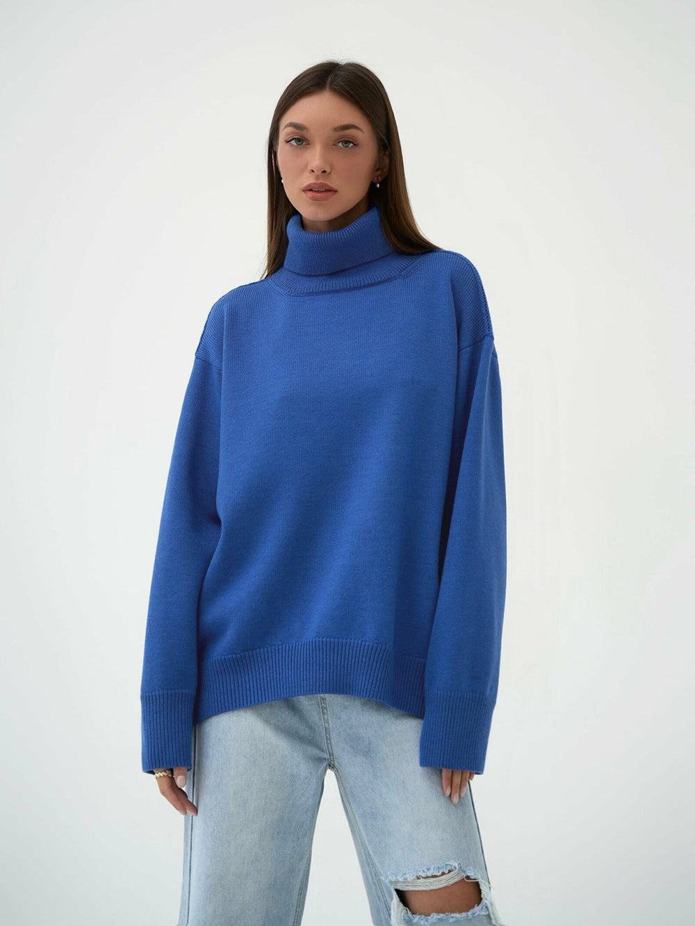 Stylish and Warm Turtleneck Sweater for Women-Sweater & Hoodies-Camden Fashion