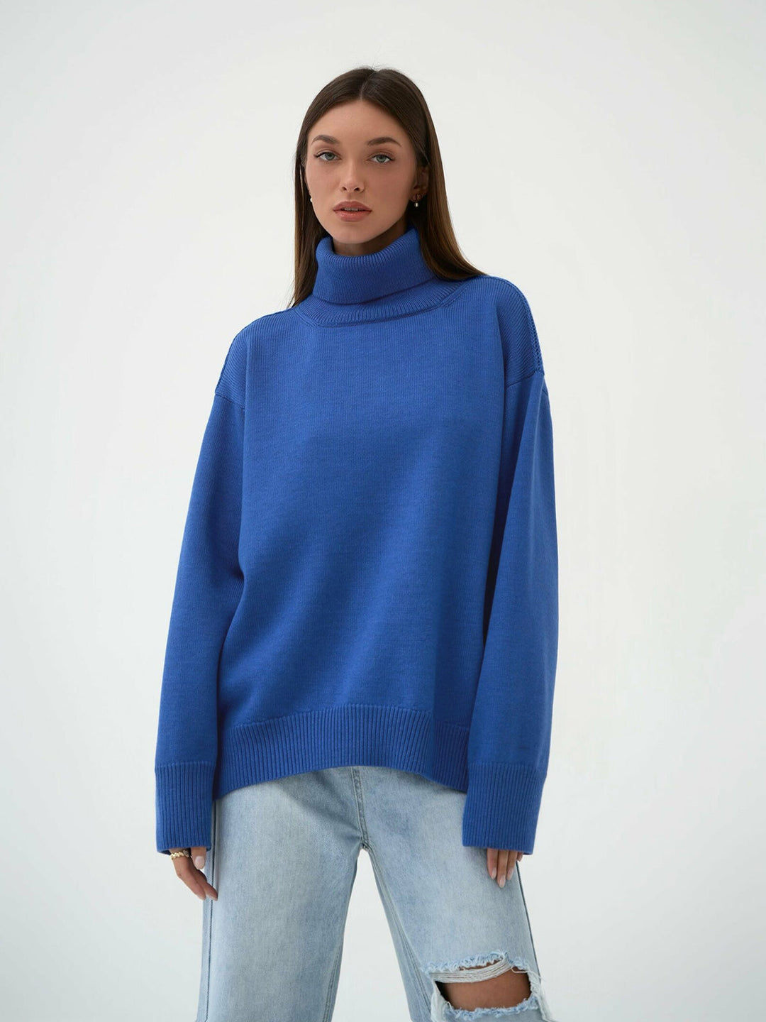 Stylish and Warm Turtleneck Sweater for Women-Sweater & Hoodies-Camden Fashion