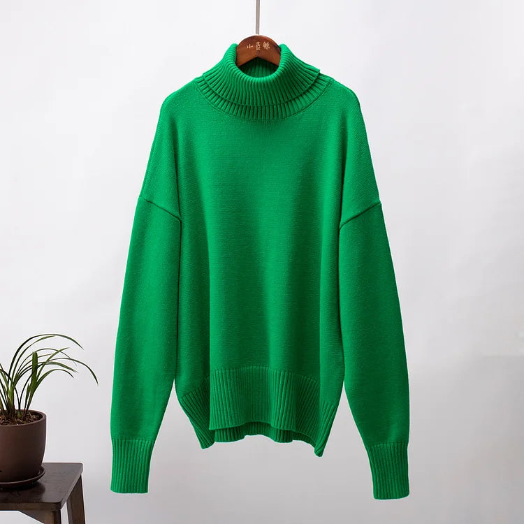 Stylish and Warm Turtleneck Sweater for Women-Sweater & Hoodies-Camden Fashion