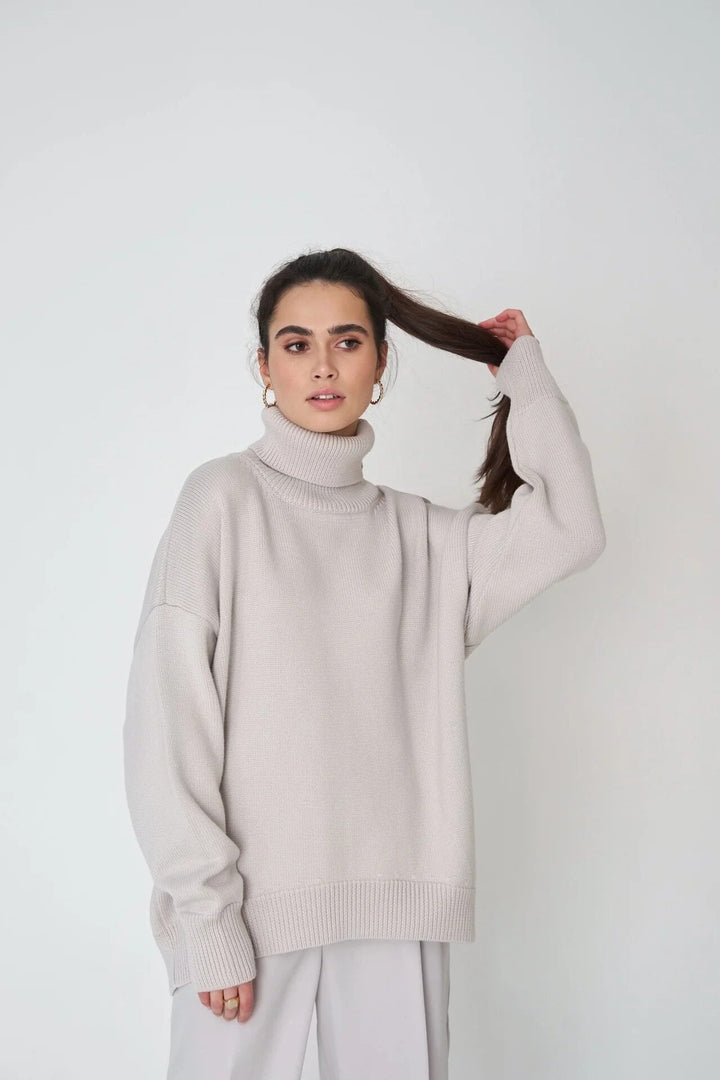 Stylish and Warm Turtleneck Sweater for Women-Sweater & Hoodies-Camden Fashion