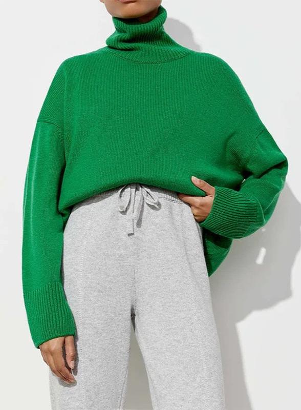 Stylish and Warm Turtleneck Sweater for Women-Sweater & Hoodies-Camden Fashion