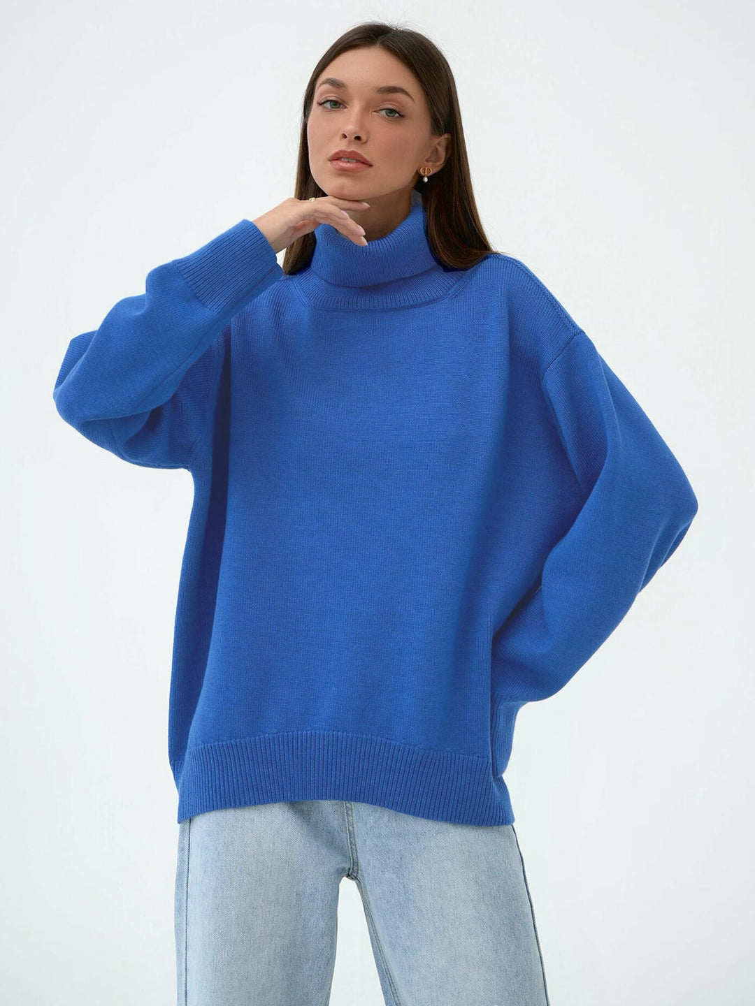 Stylish and Warm Turtleneck Sweater for Women-Sweater & Hoodies-Camden Fashion