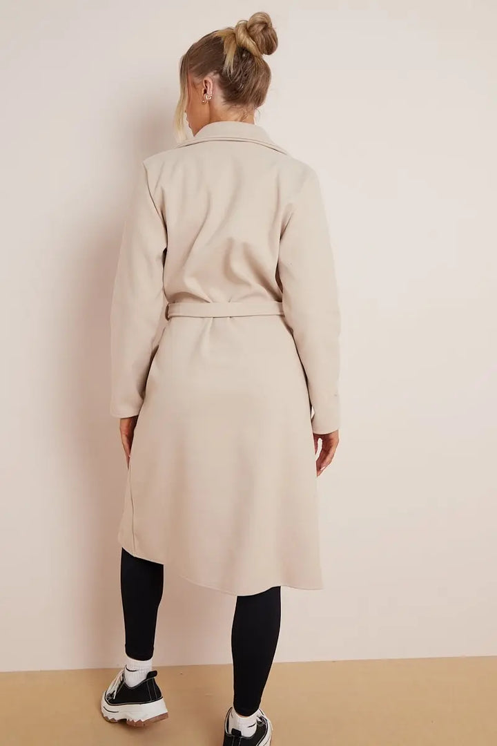 Women's Double-Breasted Belted Coat-Trenchcoat Women-Camden Fashion