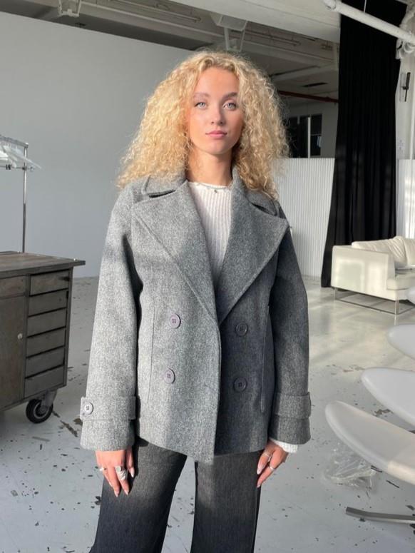 Women's Double-Breasted Wool Blend Coat-Winter Jacket Women-Camden Fashion