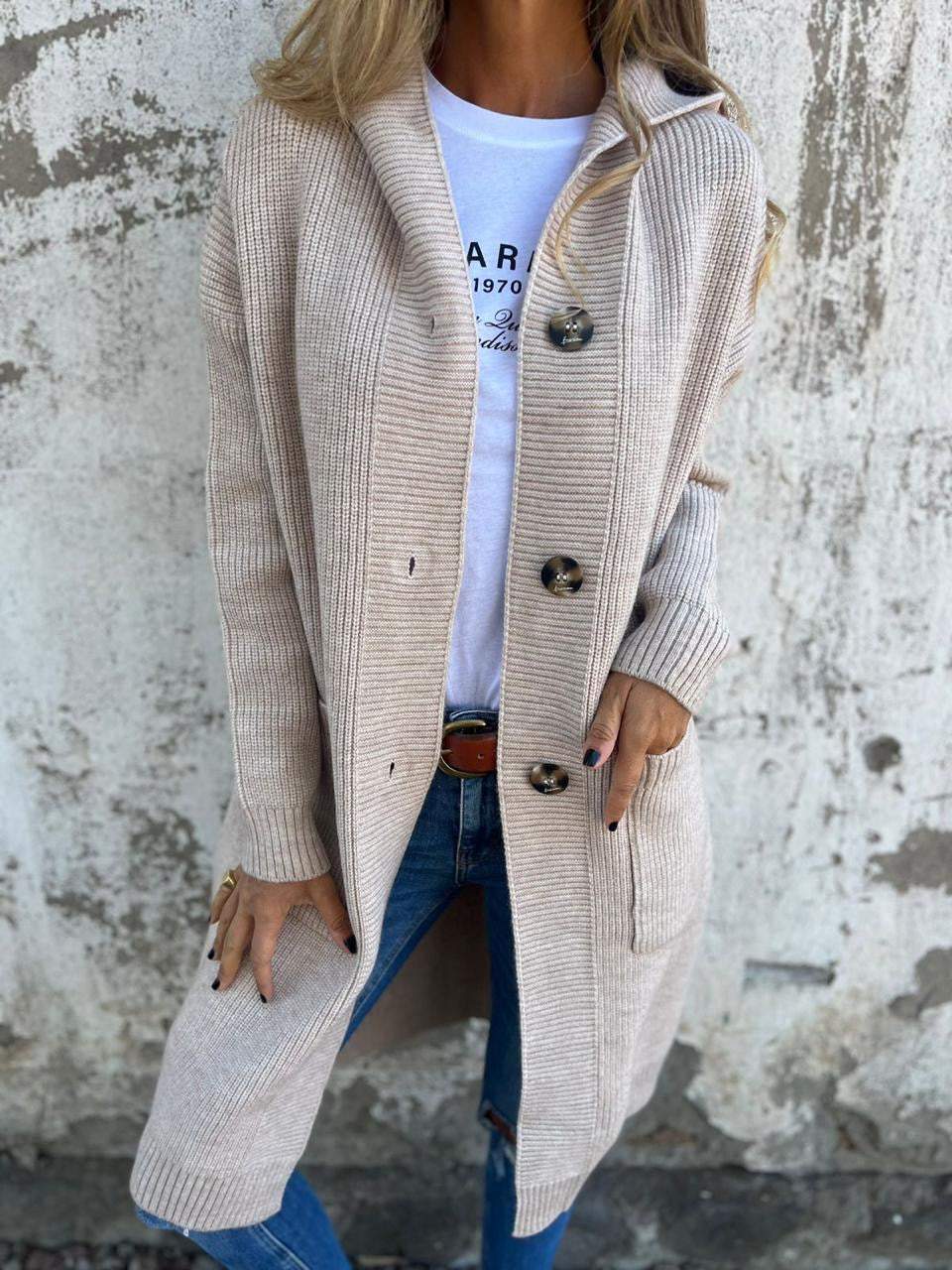 Women's Elegant Knit Cardigan-Women Cardigans-Camden Fashion