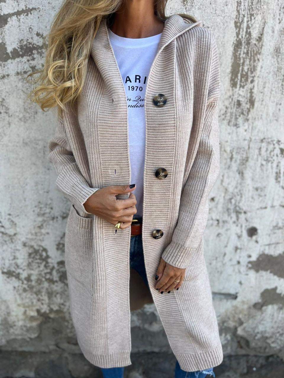 Women's Elegant Knit Cardigan-Women Cardigans-Camden Fashion