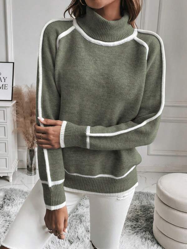 Women's Elegant Warm Lined Jumper-Women's Sweater-Camden Fashion