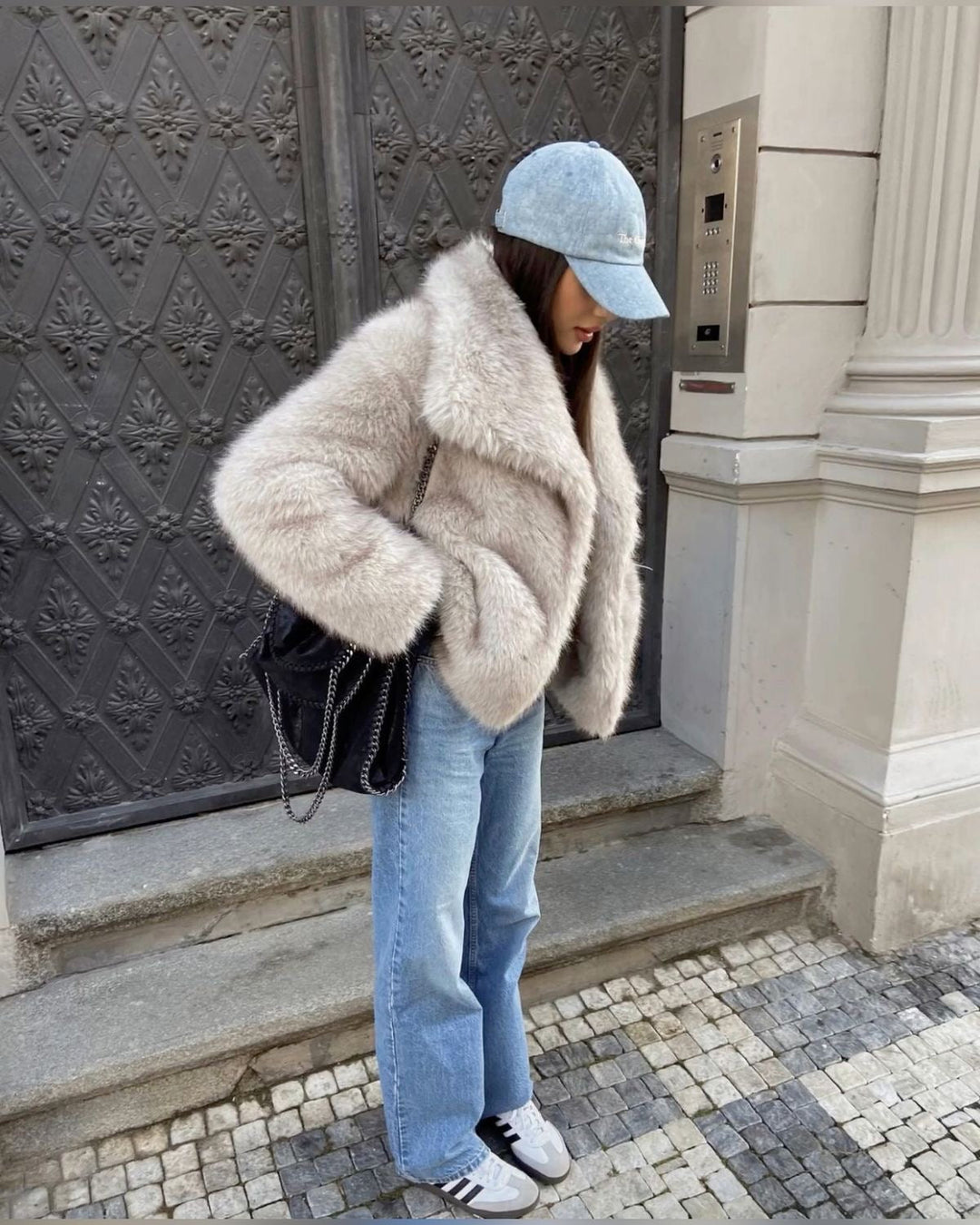 Women's Faux Fur Coat-Overcoat-Camden Fashion