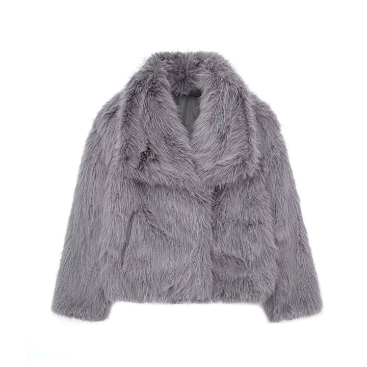 Women's Faux Fur Coat-Overcoat-Camden Fashion