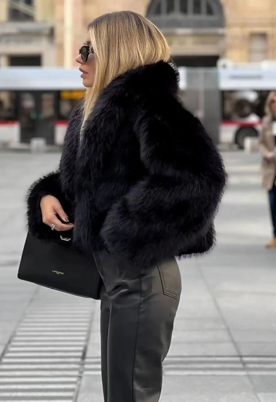 Women's Faux Fur Coat-Overcoat-Camden Fashion