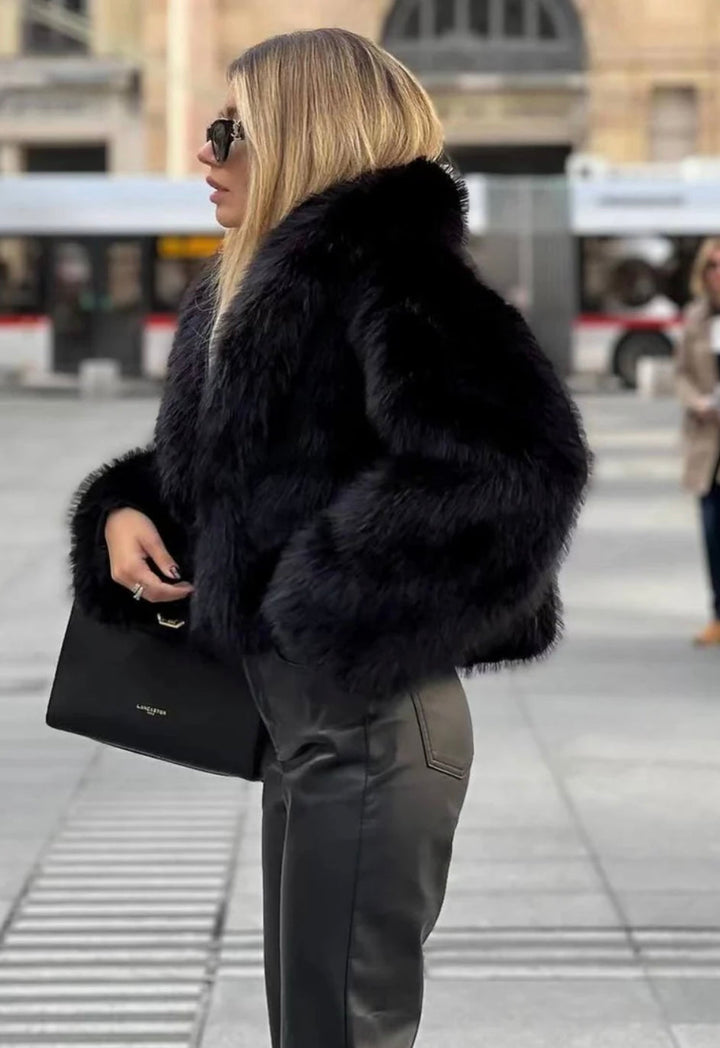 Women's Faux Fur Coat-Overcoat-Camden Fashion