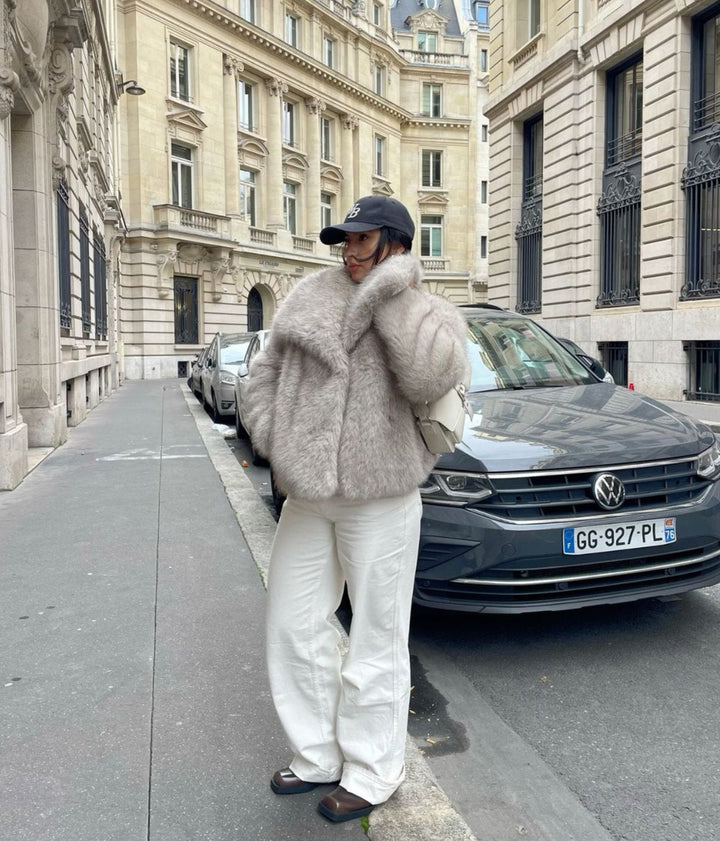 Women's Faux Fur Coat-Overcoat-Camden Fashion