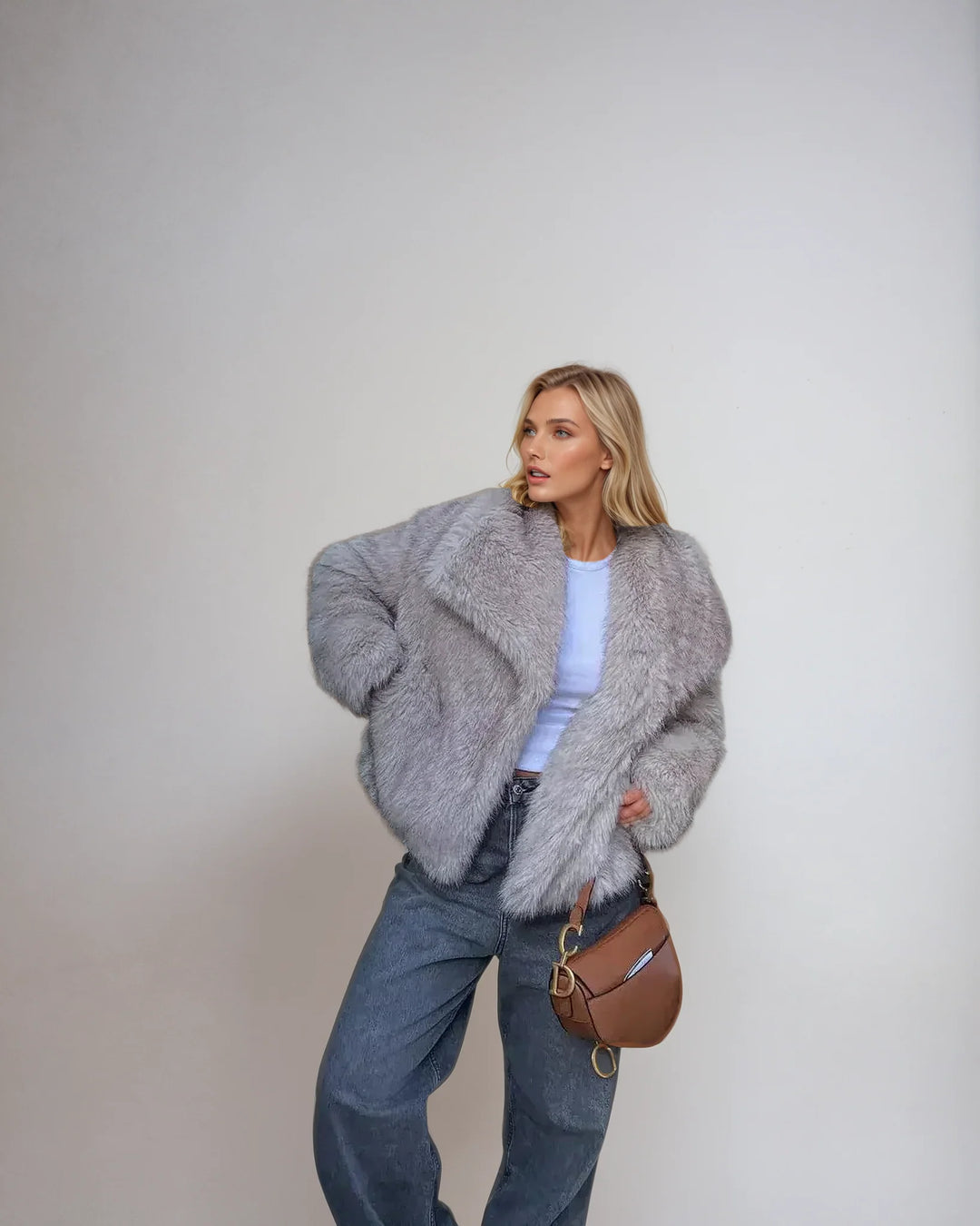 Women's Faux Fur Coat-Overcoat-Camden Fashion
