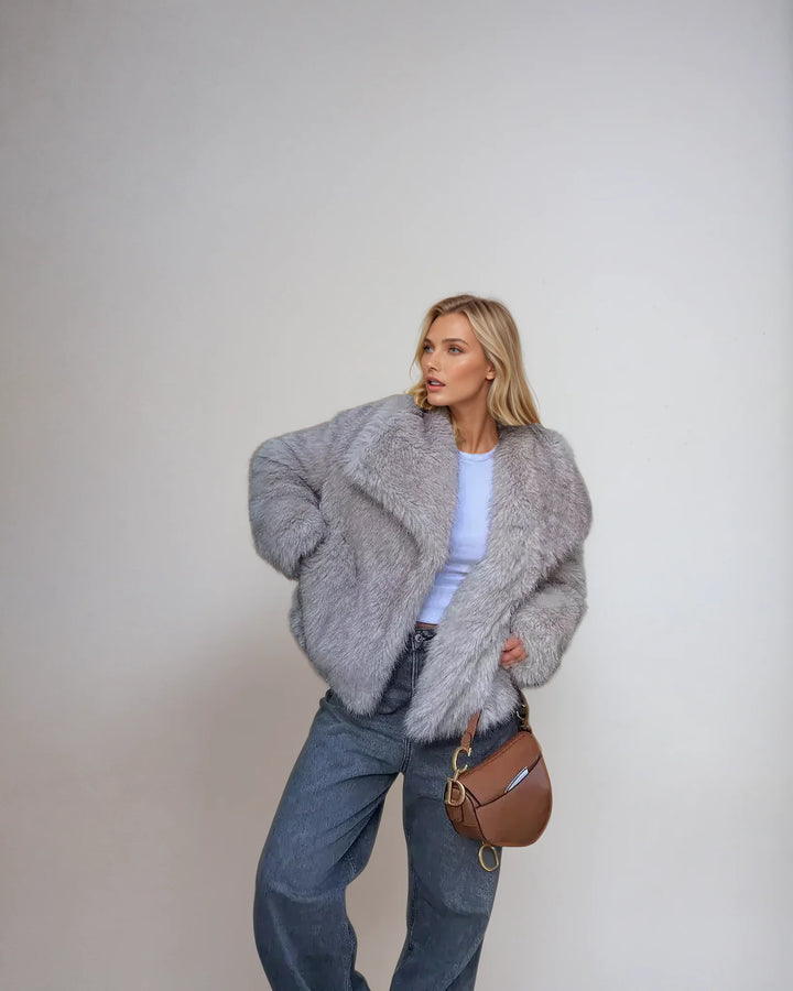 Women's Faux Fur Coat-Overcoat-Camden Fashion