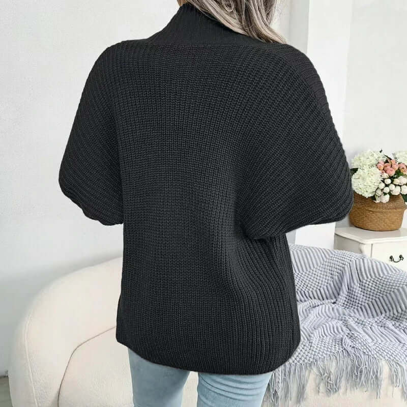 Women's Long-Sleeve Knit Cardigan with Relaxed Open-Front Fit-Women Cardigans-Camden Fashion