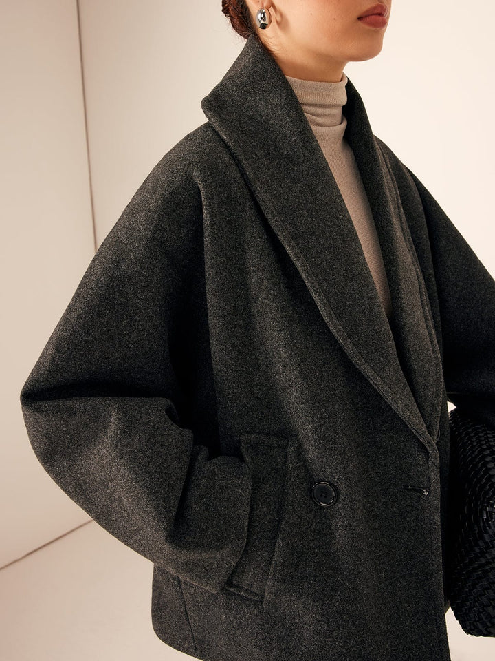 Women's Oversized Wool Blend Coat-Winter Jacket Women-Camden Fashion