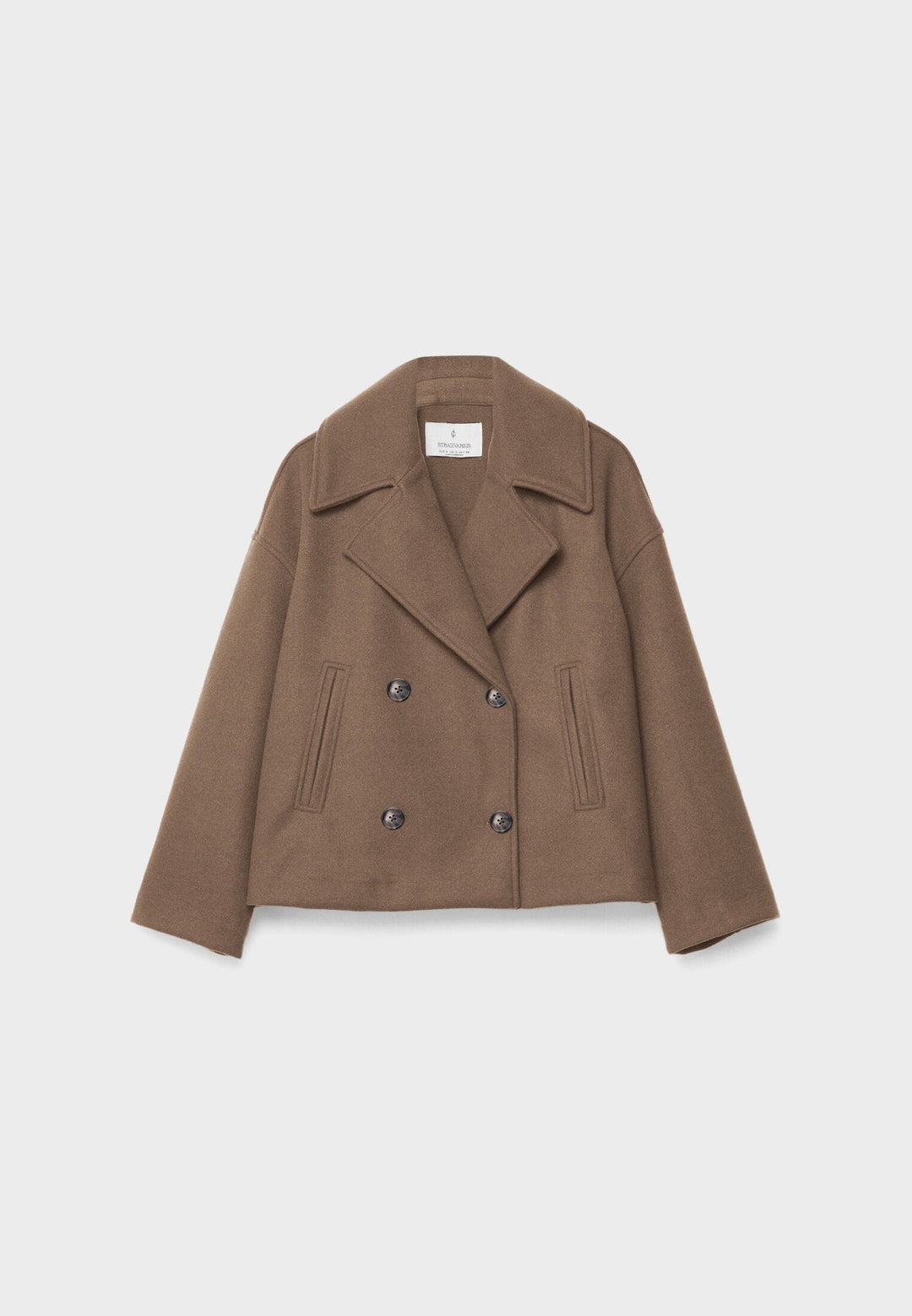 Women's Short Double-Breasted Coat-Women’s Coats-Camden Fashion