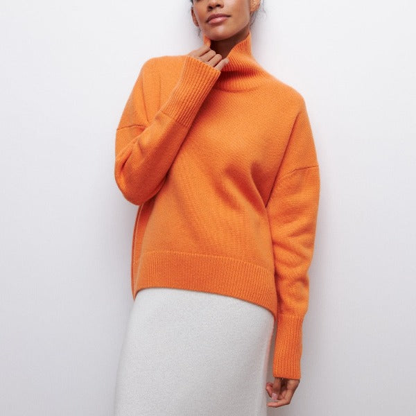 Women's Turtleneck Jumper-Sweater-Camden Fashion