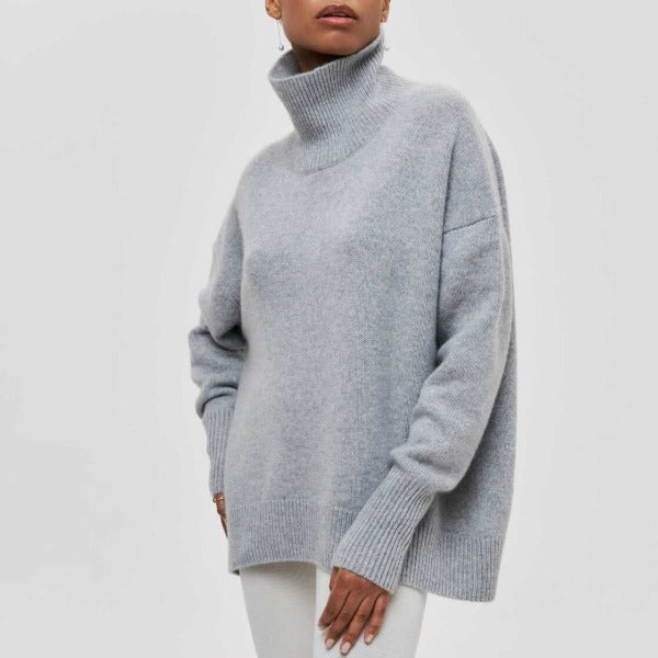 Women's Turtleneck Jumper-Sweater-Camden Fashion