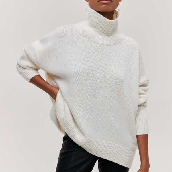 Women's Turtleneck Jumper-Sweater-Camden Fashion