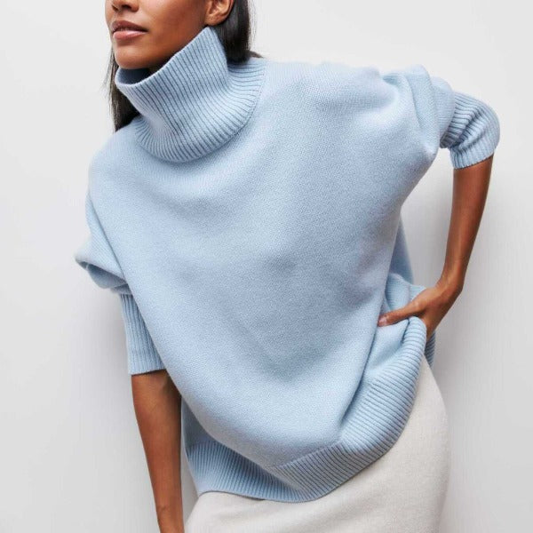 Women's Turtleneck Jumper-Sweater-Camden Fashion