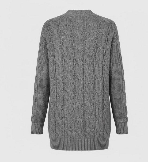 Women’s Cable Knit Long Cardigan