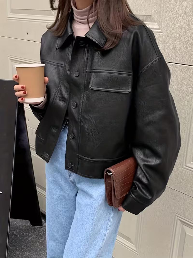 Vintage Button-Up Jacket for Women