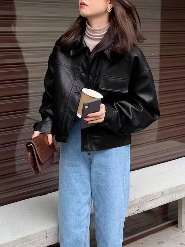 Vintage Button-Up Jacket for Women